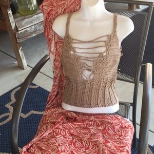 Handmade crochet crop top